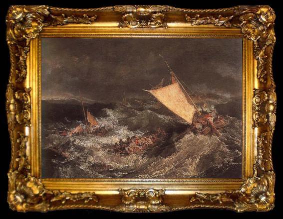 framed  Joseph Mallord William Turner Disaster, ta009-2